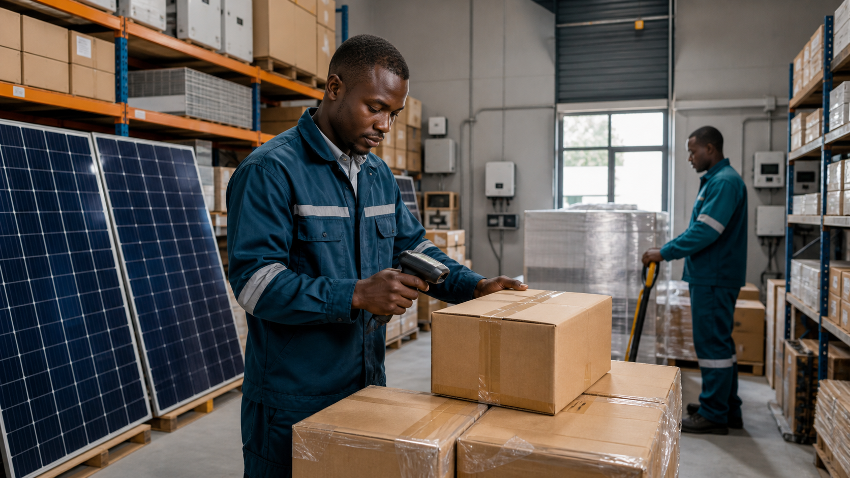 Energy equipment being prepared for dispatch